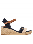 Tommy Hilfiger Espadrillid Mid Espad Wedge Crochet FW0FW09516 Tumesinine