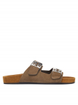 Tory Burch Pl&auml;tud Mellow Slide 171151 Pruun