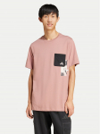 adidas T-s&auml;rk Lens Elevated Pocket Graphic JJ3927 Roosa Loose Fit
