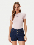 Tommy Jeans T-s&auml;rk Essential DW0DW20316 Roosa Slim Fit