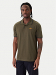 Aeronautica Militare Polo s&auml;rk 261PO1308UP00082 Khakiv&auml;rviline Regular Fit