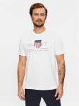 Gant T-s&auml;rk Reg Archive Shield Ss 2003199 Valge Regular Fit