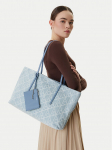 Calvin Klein K&auml;ekott Emblem Aop Denim Tote W/ Pouch LV04F3428G Sinine
