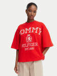 Tommy Hilfiger T-s&auml;rk Varsity Crest WW0WW50940 Punane Oversize