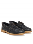 Tommy Hilfiger Poolsaapad Hilfiger Braided Lth Boat Shoe FM0FM05892 Tumesinine