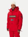 Napapijri Anorak-jope Skidoo Next NP0A8B3G Tumepunane Loose Fit