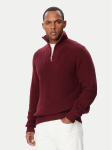 Tommy Hilfiger Kampsun Fisherman MW0MW42531 Bordoopunane Regular Fit
