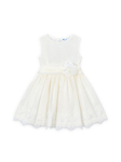 Mayoral Elegantne kleit 3914 Valge Regular Fit