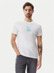 Calvin Klein Jeans T-s&auml;rk Brush Stroke J30J327522 Valge Regular Fit
