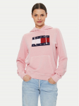 Tommy Jeans Pluus Flag DW0DW18654 Roosa Regular Fit XXS