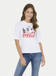 ONLY T-s&auml;rk Coca Cola 15355794 Valge Regular Fit