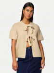 Pieces Kardigan 17156681 Beež Regular Fit