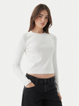 Calvin Klein Jeans S&auml;rkpluus Monogram LV047A803G Valge Slim Fit