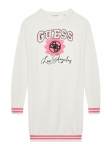 Guess Kootud kleit J5YK09 Z3OF0 Valge Regular Fit