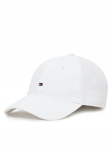 Tommy Hilfiger Nokam&uuml;ts Flag Seersucker 6 Panel AM0AM13427 Valge