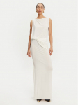 JACQUEMUS &Otilde;htune kleit La Robe Peplo Longue 25E251DR2302381 100 Valge Regular Fit