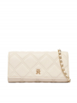 Tommy Hilfiger K&auml;ekott Th Feminine Wallet On Chain AW0AW18795 Kreemjas