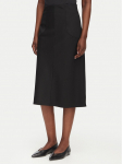HUGO Midiseelik Rasiana 50564165 Must Regular Fit