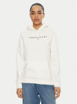 Tommy Jeans Pluus Linear DW0DW17324 Valge Regular Fit