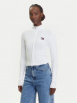 Tommy Jeans Kardigan DW0DW20967 Valge Slim Fit L