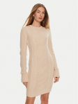 Guess Kootud kleit Serena W4BK17 Z3HW0 Beež Regular Fit