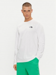 The North Face Pikkade varrukatega T-s&auml;rk Simple Dome NF0A87QN Valge Regular Fit