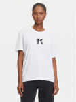 Karl Lagerfeld Jeans T-s&auml;rk A3W17094 Valge Regular Fit