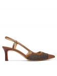 MICHAEL Michael Kors Tacones Alora Toe Cao Mid Sling 40R6AOMS1B Pruun