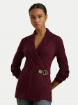 LAUREN RALPH LAUREN Kampsun 200808258027 Bordoopunane Relaxed Fit