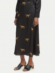 LOLA CASADEMUNT Maksiseelik LS2608008 Must Regular Fit