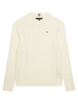 Tommy Hilfiger Kampsun KB0KB09753 Valge Regular Fit