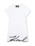 Karl Lagerfeld Kids Igap&auml;evane kleit Z30454 D Valge Regular Fit