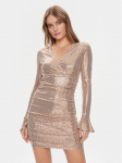 Guess Kokteilikleit Britney W4RK42 KBJG0 Kuldne Slim Fit