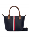 Tommy Hilfiger K&auml;ekott Popette Mini Tote Corp AW0AW19025 Tumesinine