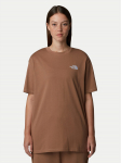 The North Face T-s&auml;rk Simple Dome NF0A87NQ Pruun Oversize S