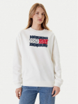 Tommy Jeans Pluus Floral Flag DW0DW20933 Valge Relaxed Fit