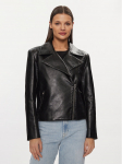Patrizia Pepe Tehisnahast jope 8O0101/E044-K103 Must Regular Fit