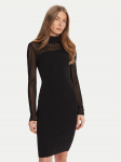 HUGO Kootud kleit Siclaminy 50542664 Must Slim Fit XS