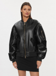 Patrizia Pepe Tehisnahast jope 8O0123/E005-K103 Must Regular Fit