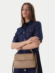 Calvin Klein K&auml;ekott Emblem Hw Pebble Shoulder Bag 25 LV04F3425G Beež