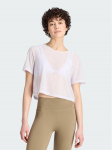 adidas T-s&auml;rk Strength Essentials Workout Boxy Mesh KT3828 Valge Relaxed Fit