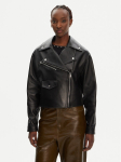 HUGO Nahkjope Laridas 50545066 Must Regular Fit