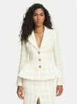 Elisabetta Franchi Pintsak GI-288-67E2-V960 Kreemjas Slim Fit