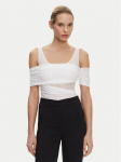 PINKO Bodi Bella 104832 A2H1 Valge Regular Fit