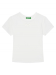 United Colors Of Benetton T-s&auml;rk 3P4ZC10O0 Valge Slim Fit 130