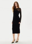TWINSET Kokteilikleit 242AT3040 Must Slim Fit