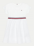 Tommy Hilfiger Igap&auml;evane kleit Global Stripe KG0KG07925 D Valge Regular Fit
