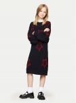 Tommy Hilfiger Kootud kleit KG0KG08211 Tumesinine Loose Fit