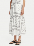 Weekend Max Mara Midiseelik Caravan 2615101082 Valge Regular Fit