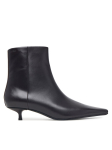 Calvin Klein Saapad Kitten Heel Ankle Boot Lth HW0HW03165 Tumepruun